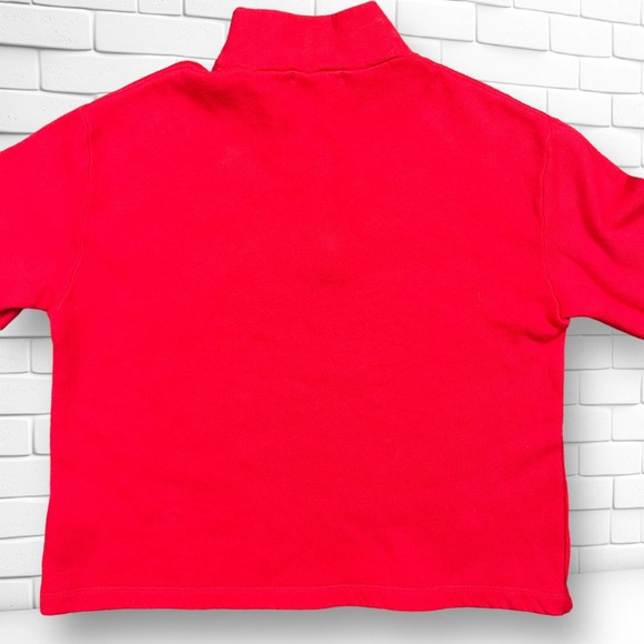 Urban Outfitters Future State Skull Flame Sweatshirt Women Medium 1/4 Zip Fleece - Picture 5 of 11